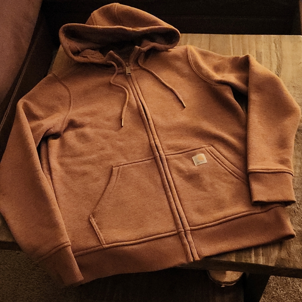 Carhartt Oiled Walnut Heather Full Zip Hoodie and Tee